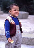 Boy with lunch